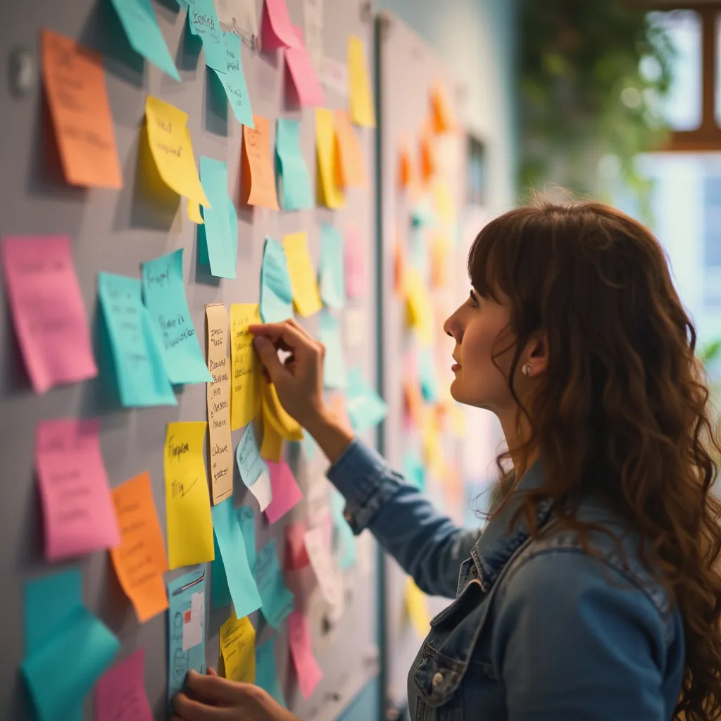 Tableau de vision ou brainstorming créatif
